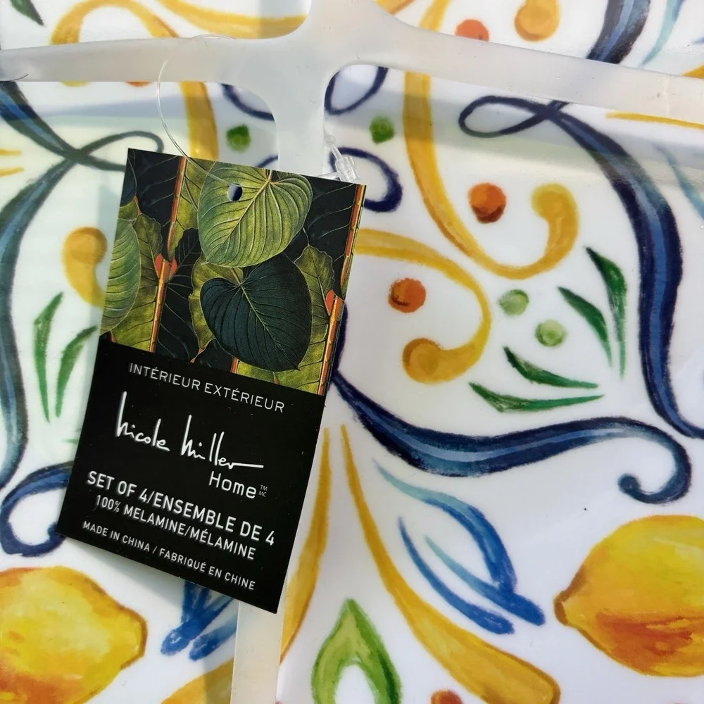 Nicole Miller set melamine